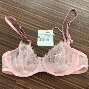 La Perla Pink Lace Bra, 34B